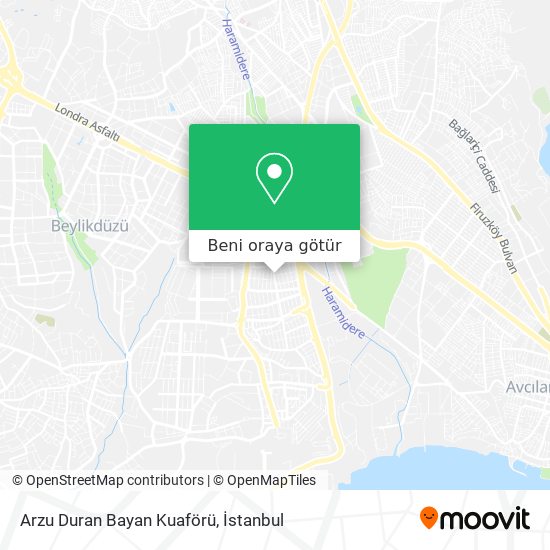 Arzu Duran Bayan Kuaförü harita