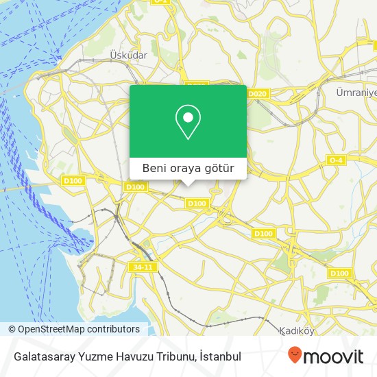 Galatasaray Yuzme Havuzu Tribunu harita