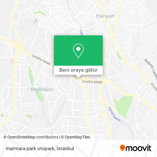marmara park otopark harita