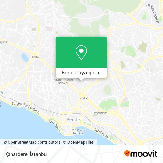 Çınardere harita