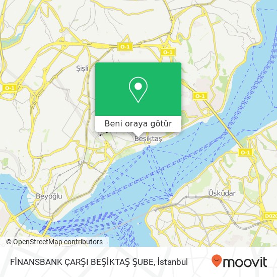 FİNANSBANK ÇARŞI BEŞİKTAŞ ŞUBE harita