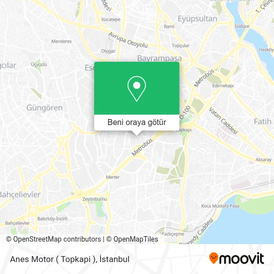 Anes Motor ( Topkapi ) harita