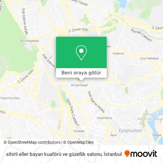 sihirli eller bayan kuaförü ve güzellik salonu harita