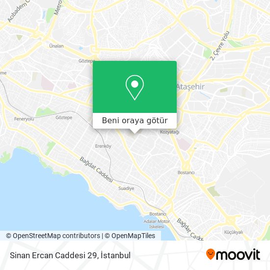 Sinan Ercan Caddesi 29 harita