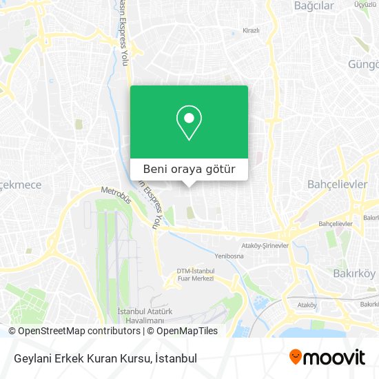 Geylani Erkek Kuran Kursu harita