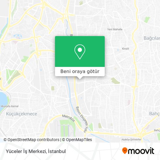 Yüceler İş Merkezi harita