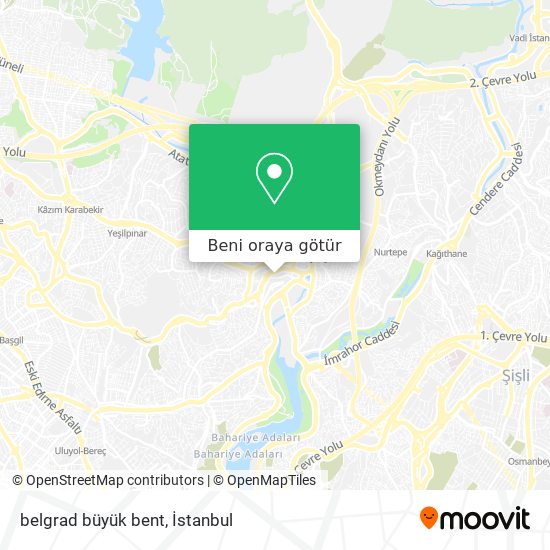 belgrad büyük bent harita