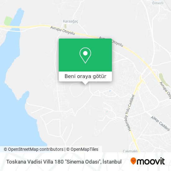 Toskana Vadisi Villa 180 "Sinema Odası" harita
