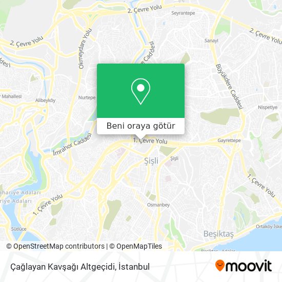 Çağlayan Kavşağı Altgeçidi harita