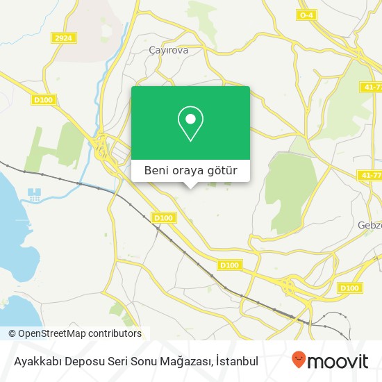 Ayakkabı Deposu Seri Sonu Mağazası, Ankara Caddesi 41400 Mimar Sinan, Kocaeli harita