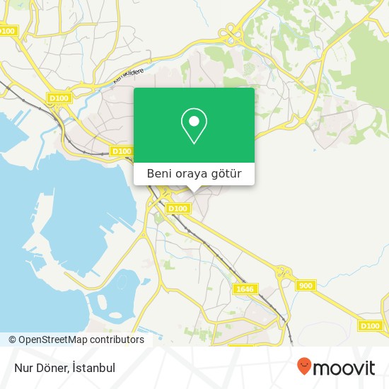 Nur Döner, Ankara Caddesi 34947 İçmeler, İstanbul harita