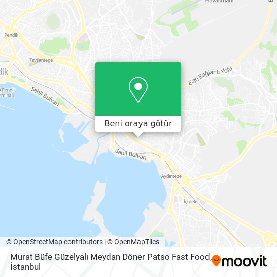 Murat Büfe Güzelyalı Meydan Döner Patso Fast Food harita