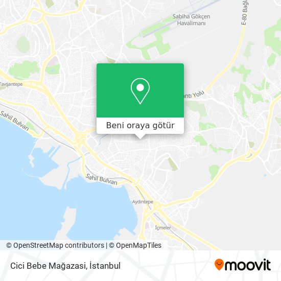 Cici Bebe Mağazasi harita