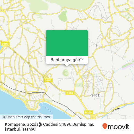 Komagene, Gözdağı Caddesi 34896 Dumlupınar, İstanbul harita