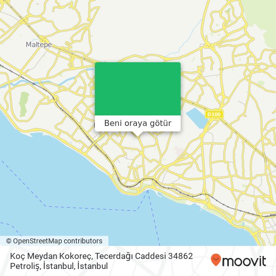 Koç Meydan Kokoreç, Tecerdağı Caddesi 34862 Petroliş, İstanbul harita