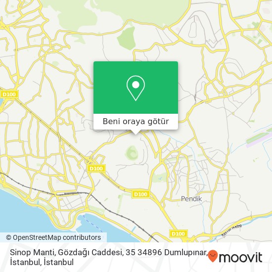 Sinop Manti, Gözdağı Caddesi, 35 34896 Dumlupınar, İstanbul harita