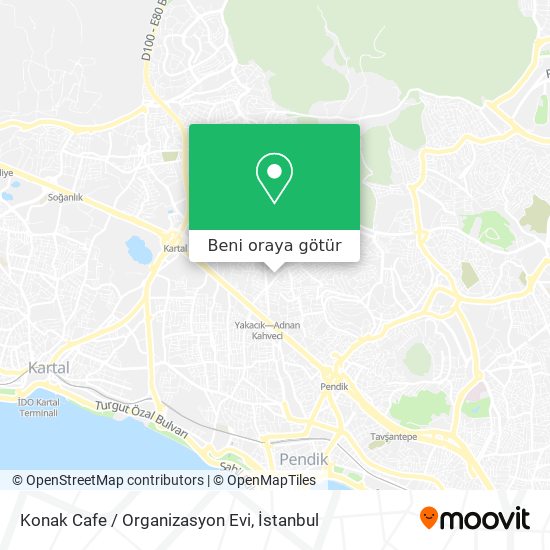 Konak Cafe / Organizasyon Evi harita