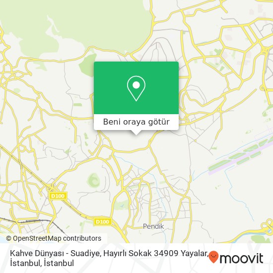 Kahve Dünyası - Suadiye, Hayırlı Sokak 34909 Yayalar, İstanbul harita