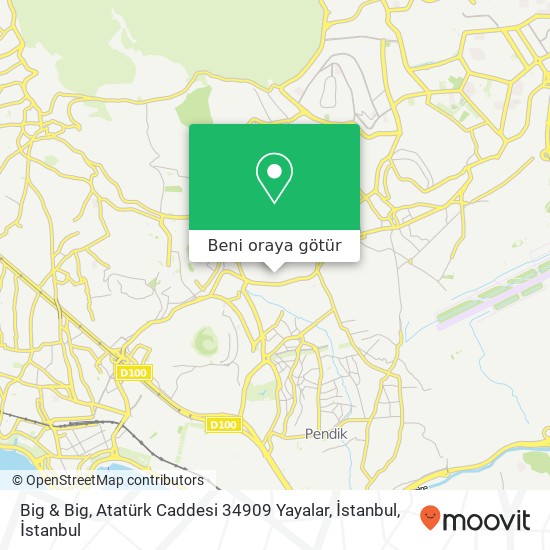 Big & Big, Atatürk Caddesi 34909 Yayalar, İstanbul harita