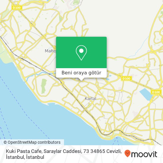 Kuki Pasta Cafe, Saraylar Caddesi, 73 34865 Cevizli, İstanbul harita