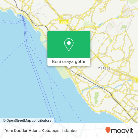 Yeni Dostlar Adana Kebapçısı, Küçükyalı Caddesi 34844 Yalı, İstanbul harita