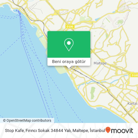 Stop Kafe, Fırıncı Sokak 34844 Yalı, Maltepe harita