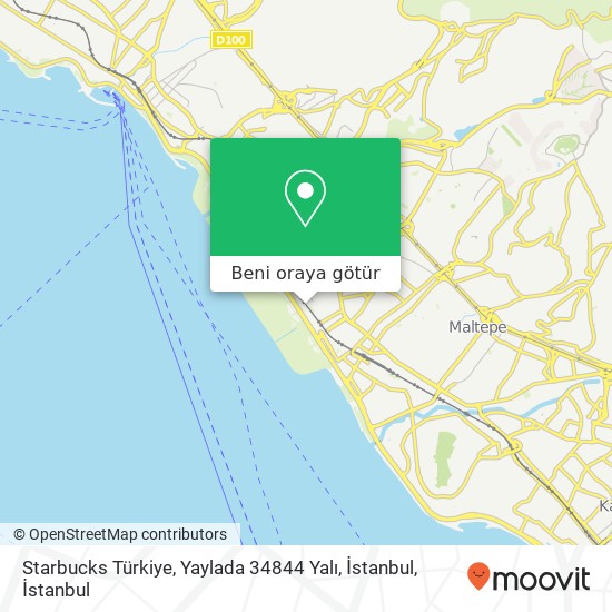 Starbucks Türkiye, Yaylada 34844 Yalı, İstanbul harita