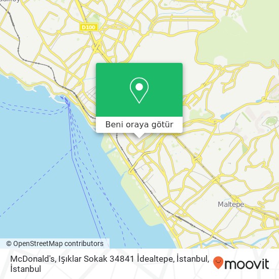 McDonald's, Işıklar Sokak 34841 İdealtepe, İstanbul harita
