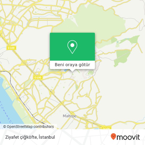 Ziyafet çiğköfte, Karaca Caddesi 34852 Zümrütevler, İstanbul harita