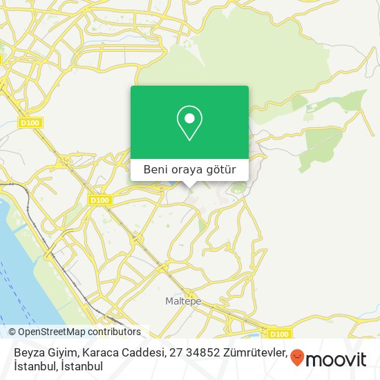 Beyza Giyim, Karaca Caddesi, 27 34852 Zümrütevler, İstanbul harita