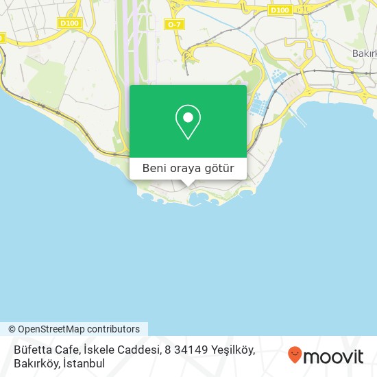 Büfetta Cafe, İskele Caddesi, 8 34149 Yeşilköy, Bakırköy harita