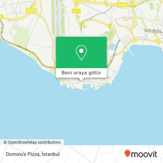 Domino's Pizza, İstasyon Caddesi, 79 34149 Yeşilköy, İstanbul harita