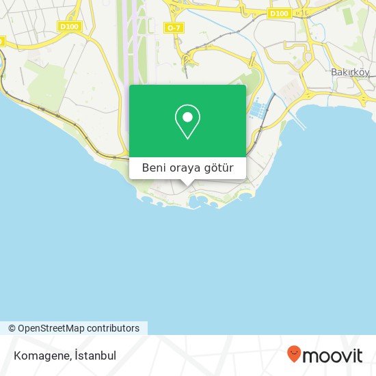 Komagene, İstasyon Caddesi 34149 Yeşilköy, İstanbul harita