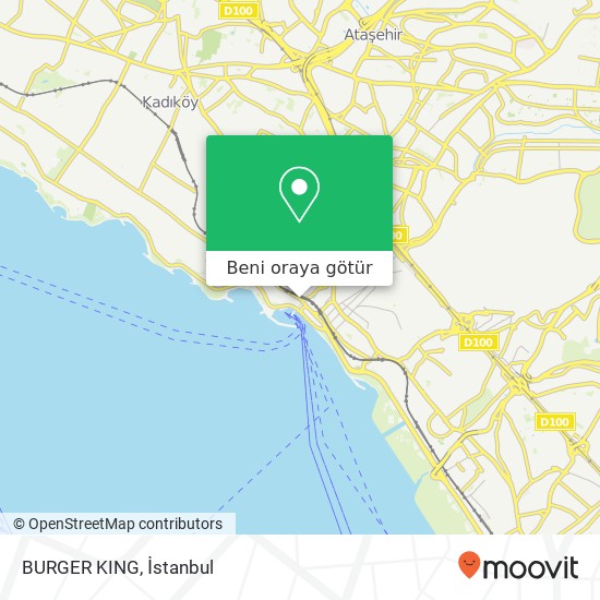 BURGER KING, Bağdat Caddesi, 550 34744 Bostancı, İstanbul harita