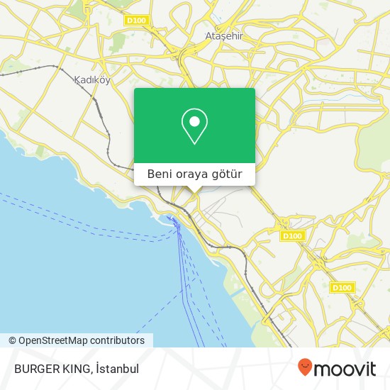 BURGER KING, Emin Ali Paşa Caddesi, 126 34744 Bostancı, İstanbul harita