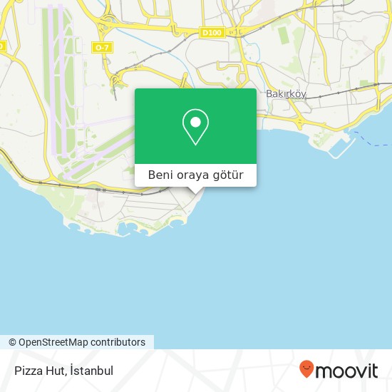 Pizza Hut, Sahil Yolu Caddesi 34149 Yeşilyurt, İstanbul harita