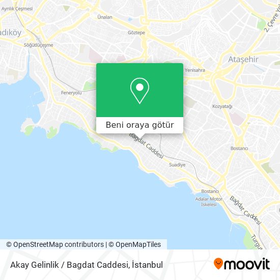 Akay Gelinlik / Bagdat Caddesi harita