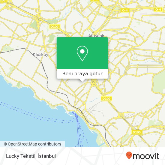 Lucky Tekstil, Belediye Blokları Sokak 34742 Kozyatağı, Kadıköy harita