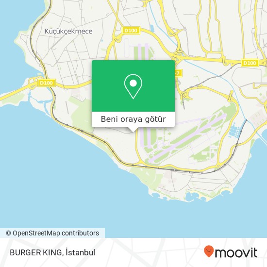 BURGER KING, 34153 Şenlikköy, Bakırköy harita