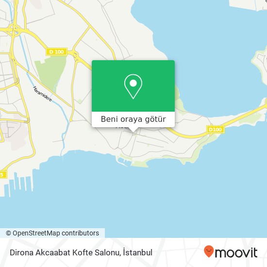 Dirona Akcaabat Kofte Salonu, Harman Sokak 34315 Ambarlı, İstanbul harita
