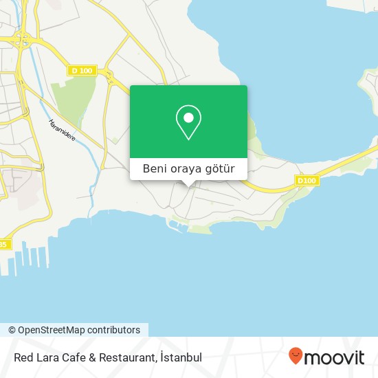 Red Lara Cafe & Restaurant, Cumhuriyet Caddesi 34315 Ambarlı, İstanbul harita