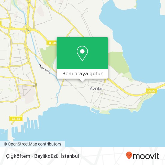 Çiğköftem - Beylikdüzü, Migros Sokak 34310 Cihangir, İstanbul harita