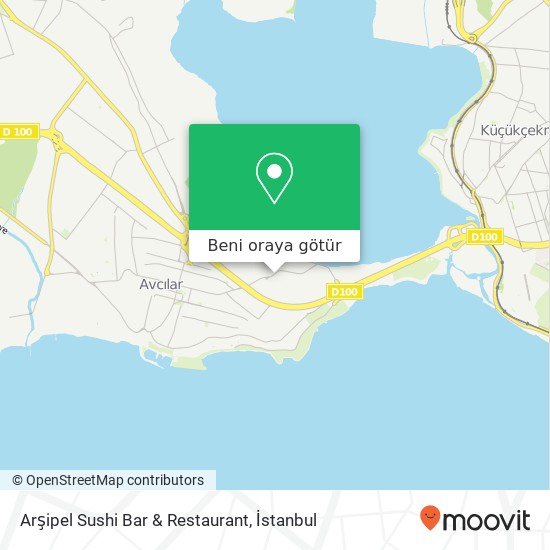 Arşipel Sushi Bar & Restaurant, Kuruçeşme Caddesi, 11 34320 Gümüşpala, İstanbul harita
