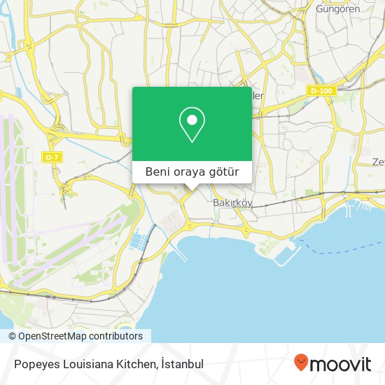 Popeyes Louisiana Kitchen, Adnan Kahveci Bulvarı, 6 34158 Ataköy 2-5-6. Kısım, İstanbul harita