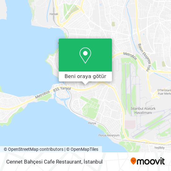 Cennet Bahçesi Cafe Restaurant harita