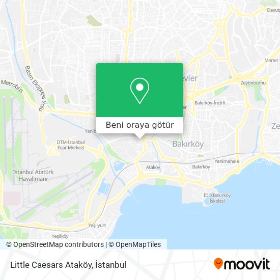 Little Caesars Ataköy harita