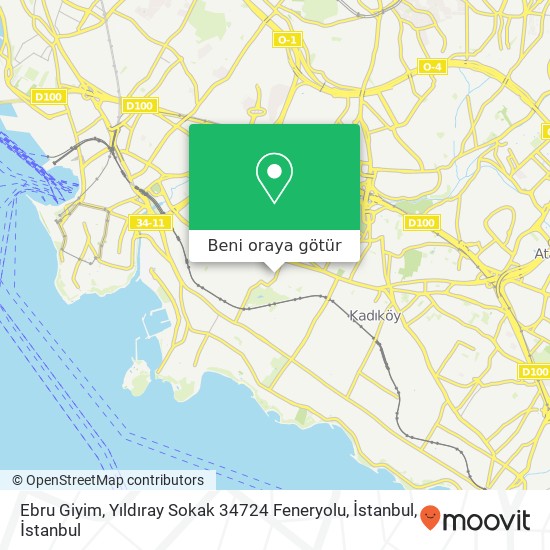 Ebru Giyim, Yıldıray Sokak 34724 Feneryolu, İstanbul harita