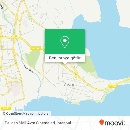 Pelican Mall Avm Sinemalari harita