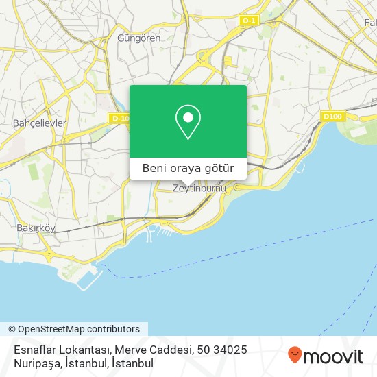 Esnaflar Lokantası, Merve Caddesi, 50 34025 Nuripaşa, İstanbul harita