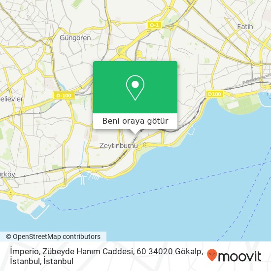 İmperio, Zübeyde Hanım Caddesi, 60 34020 Gökalp, İstanbul harita